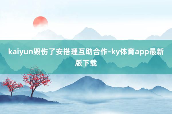 kaiyun毁伤了安搭理互助合作-ky体育app最新版下载