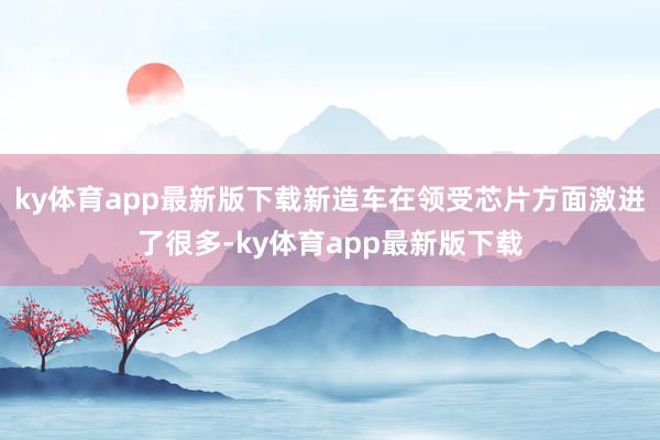 ky体育app最新版下载新造车在领受芯片方面激进了很多-ky体育app最新版下载